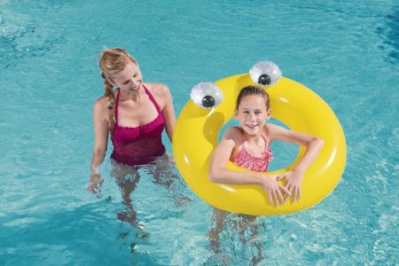 Надувной круг 91см "Глазастики" от 10 лет, 3 цвета, Bestway 36119 BW