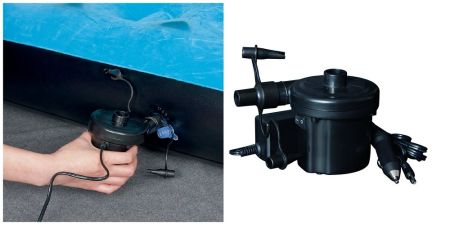 Насос электрический 12В/220В "AC/DC" с адаптером, 3 насадки в комплекте, Bestway 62076 BW