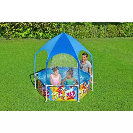 Детский каркасный бассейн 183х51см с навесом, 930л, Bestway 5618T BW