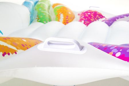 Надувной матрас-плот для плавания 294х193см "Радуга" с ручками, до 90кг, Bestway 43261 BW