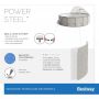 Каркасный бассейн Power Steel 396x107см 11133л, фил.-насос 2006л/ч, лестн., тент, попл.-доз., навес, Bestway 5614V BW