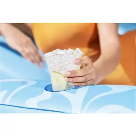 Надувной шезлонг 214х155см "Sun-Kissed Tanning Lounge" с подушкой, подстаканник, до 100 кг, Bestway 43838 BW