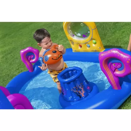 Игровой центр 330х188х117см "Sea Odyssey" с горкой, мячами и игрушками, от 2 лет, Bestway 53167 BW