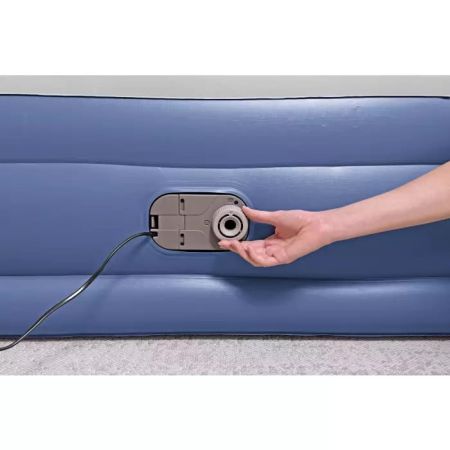 Надувная кровать 152х203х46см с подголовником, встр.насос 220В, до 300кг, Bestway 67630 BW