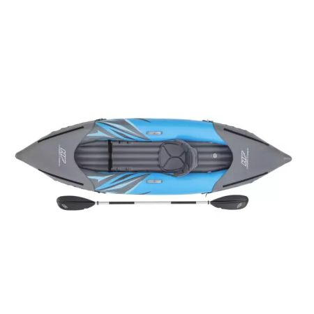 Надувная байдарка "Surge Elite X1 Kayak" 305x91х40см, алюм.весло 230см, насос 62086, до 100кг, Bestway 65143 BW