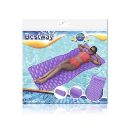 Надувной матрас для плавания 213х86см, до 90кг, 3 цвета, Bestway 44020 BW