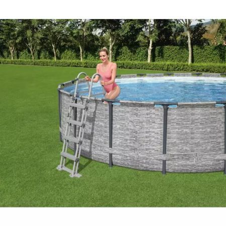 Каркасный бассейн Steel Pro MAX 549х122см, 23062л, фил.-насос 5678л/ч, лестница, тент, Bestway 5618Y BW