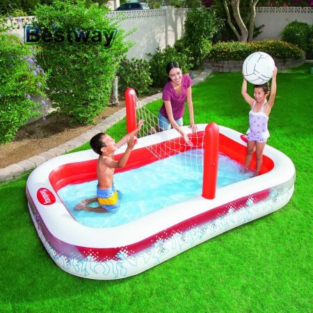 Игровой бассейн 254х168х97см "Волейбол" с мячем и сеткой, 636л, Bestway 54125 BW
