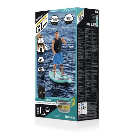 SUP-доска "Aqua Glider" 320x79x12см, насос, весло, лиш, ремнабор, сумка, до 110кг, Bestway 65347 BW