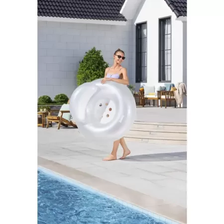 Надувной круг 107см "Лунная пыль" со спинкой, до 100кг, Bestway 43923 BW