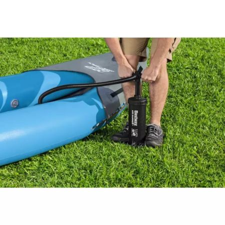 Надувная байдарка "Surge Elite X2 Kayak" 382x94х42см, алюм.весла 230см 2шт, насос 62086, до 180кг, Bestway 65144 BW