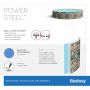 Каркасный бассейн Power Steel 671x132см "Камень" 40377л, фил.-нас. 9463л/ч, лестн., тент, Bestway 56889 BW