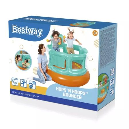 Игровой центр-батут 152х152х117см с мячами (6шт), до 55кг, 3-6 лет, Bestway 52344 BW