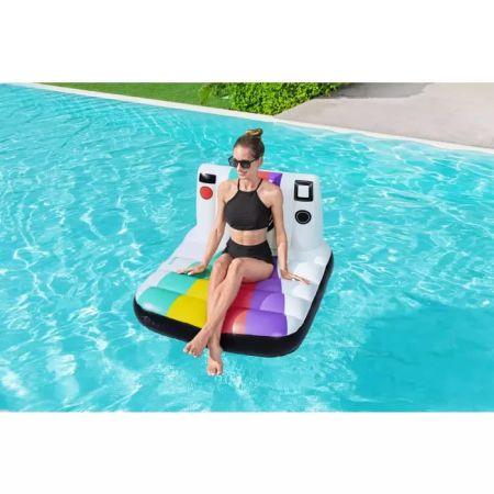 Надувной матрас-плот для плавания 127х102см "Фото" до 90кг, Bestway 43656 BW