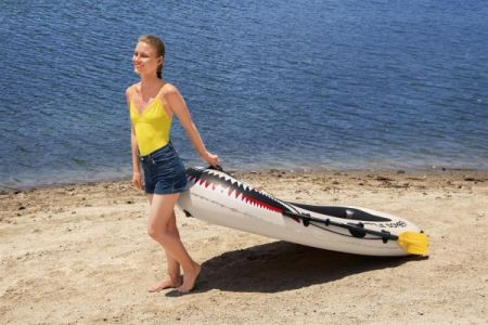 Надувная лодка "Battle Bomber" 196х114см, вёсла 62015, насос 62147, до 95кг, Bestway 61108 BW