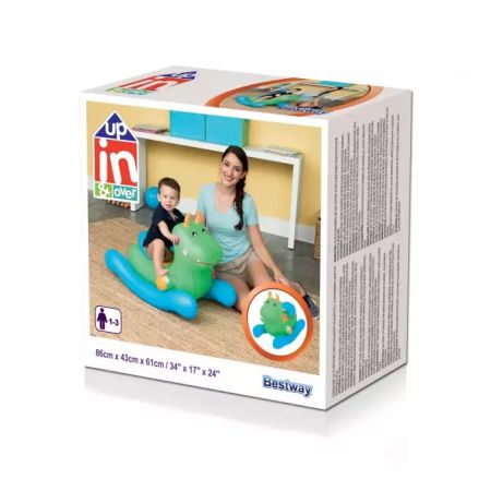 Надувная качалка 86х43х63см "Дино" и "Жираф" 2 вида, 1-3 лет, Bestway 52220 BW