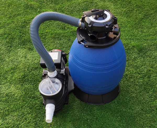 Песочный фильтр-насос 10800л/ч, резервуар для песка 20кг, фракция 0.45-0.85мм, Poolstar P2127