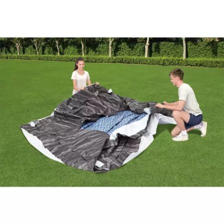 Каркасный бассейн Steel Pro Max 366х122см, 10250л, с навесом, фил.-насос 2006л/ч, лестница, тент, Bestway 5619K BW