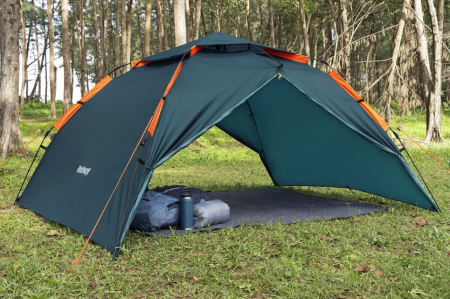 Палатка 4-местная "Alpine Dome 4 Tent" (70+210+70см)x240x138см, полиэстер 190Т, 2000мм, 110гр/м2 РЕ, Bestway 68142 BW