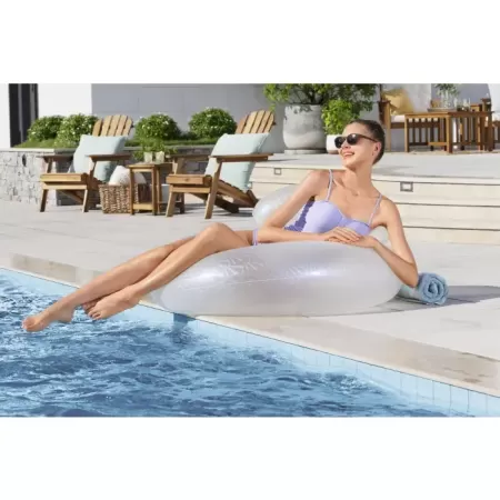 Надувной круг 107см "Лунная пыль" со спинкой, до 100кг, Bestway 43923 BW