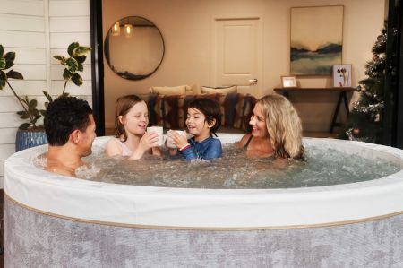 СПА-бассейн 180х65см "Cocoon" 850л, круглый, гидромассаж, аэромассаж(3 коробки A.B.C.), MSpa F-CO066WE