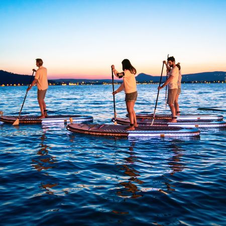 SUP-доска "BT-24GL" 315х79х15см, Ambient Light System, киль, лиш, до 140кг, Aqua Marina BT-24GL