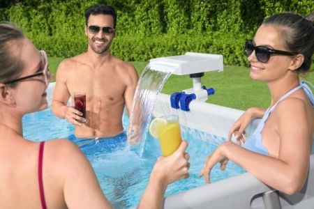 Водопад для бассейна с цветной Led подсветкой, для фильтр-насосов от 2006 до 11355 л/ч, Bestway 58619 BW