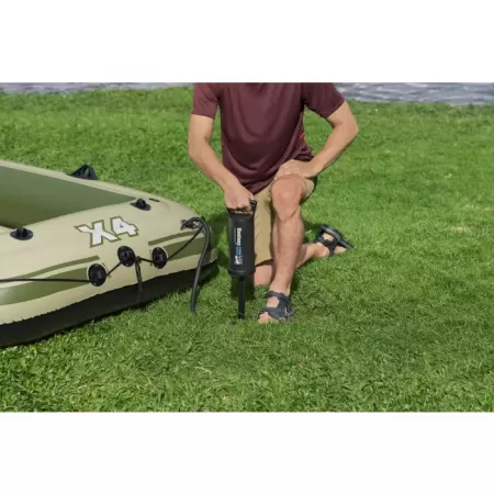 Надувная лодка "Voyager X4 Raft" 350х145см, вёсла 62064, насос 62003, до 480кг, Bestway 65156 BW