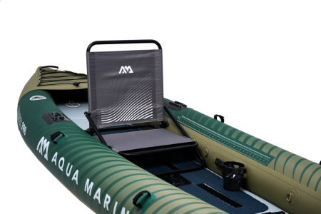 Надувная байдарка для рыбалки "Caliber Angling Kayak" 398x98см, насос, сиденье, киль, рюкзак, до 180, Aqua Marina CA-398