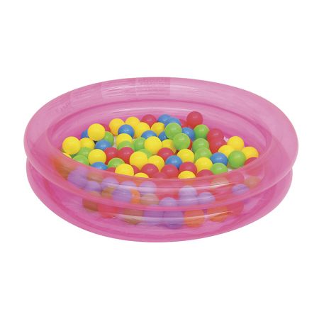 Детский надувной бассейн 91x20см с мячами (50шт), 73л, от 2 лет, Bestway 51085 BW