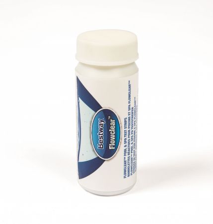 Полоски для тестирования воды 5 в 1 (pH, свободный хлор, общий хлор, жесткость, общая щелочная), Bestway 58247 BW