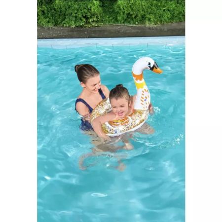 Надувной круг "Мерцание" 61х61/58см, 2 вида (Лебедь, Фламинго), Bestway 36306 BW