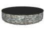 Каркасный бассейн Power Steel 671x132см "Камень" 40377л, фил.-нас. 9463л/ч, лестн., тент, Bestway 56889 BW