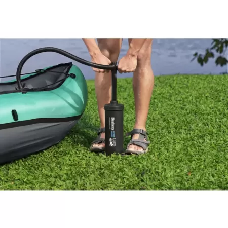 Надувной каяк "Ventura Elite X1" 280х86см, алюм.весло 230см, насос 62086, до 130кг, Bestway 65118 BW