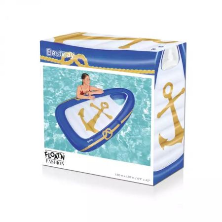 Надувной матрас-плот для плавания 190х107см "Морской рай" до 90кг, Bestway 43403 BW