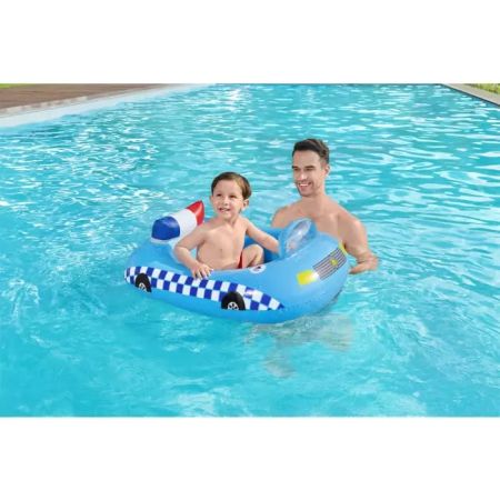 Надувная лодочка 97х74см "Полицейская машина" от 3 лет, встр.динамик со звуком, Bestway 34153 BW