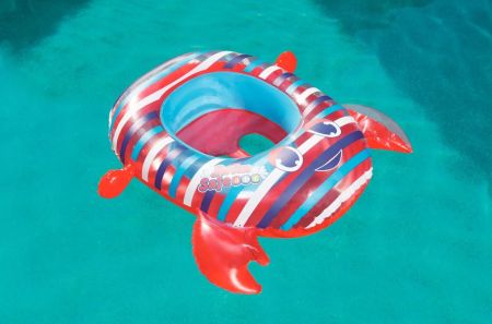 Надувные водные ходунки 86х66см "Крабики" с тентом, 6-18 мес, 2 вида, Bestway 34109 BW