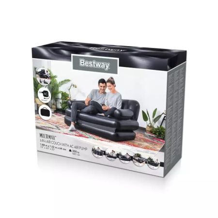 Надувной диван-трансформер 152х188х64см "Multi-Max 5-in-1" эл.насос 220В, Bestway 75056 BW