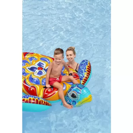 Надувная игрушка-наездник 188х173см "Средиземноморская черепаха" с ручками, от 3 лет, Bestway 41523 BW