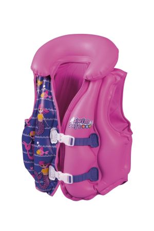 Жилет для плавания 51х46см с тканевой подкладкой, 18-30кг, 3-6 лет, 2 цвета, Bestway 32156 BW