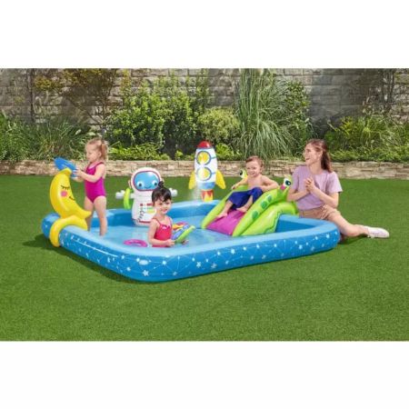 Игровой центр 228х206х84см "Маленький Космонавт" с горкой, 308л, от 2 лет, Bestway 53126 BW