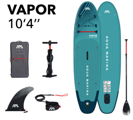 SUP-доска "Vapor Aqua Splash" 315х79х15см, насос, весло, лиш, киль, ремнабор, сумка, до 140кг, Aqua Marina BT-23VAP