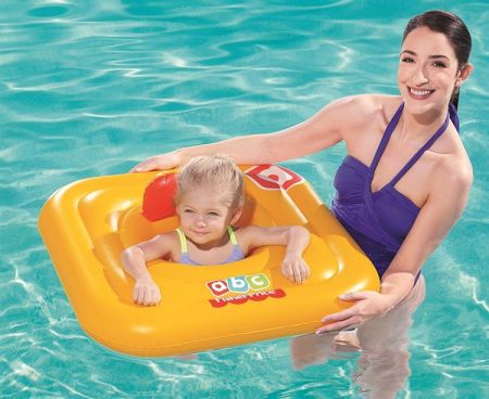 Надувные водные ходунки 76см "Fisher Price" cо спинкой, от 1 года, Bestway 93519 BW