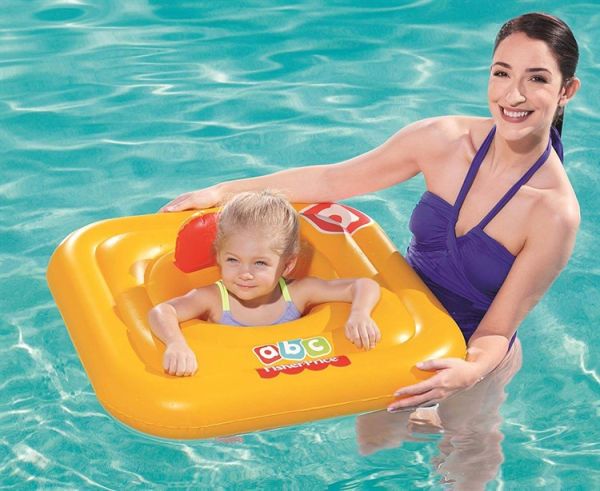 Надувные водные ходунки 76см "Fisher Price" cо спинкой, от 1 года, Bestway 93519 BW