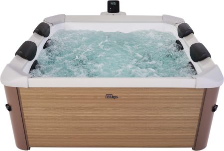 СПА-бассейн 160х160х65см "Oslo Amber" 850л, квадратный,  гидромассаж, аэромассаж.(4 коробки A.B.C.D), MSpa F-AM063W