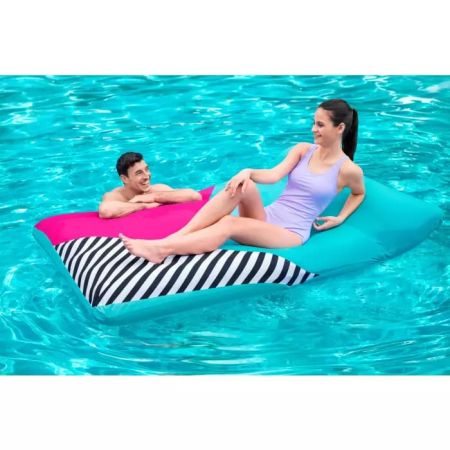 Надувной матрас-плот для плавания 200х129см с тканевым чехлом, до 90кг, Bestway 43305 BW