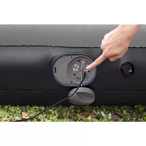 Надувная кровать 203х152х30см с подголовником, встр.насос USB 5В, до 300кг, Bestway 671BS BW