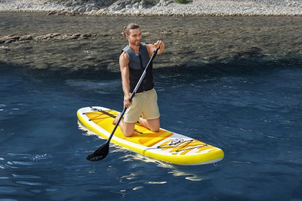 SUP-доска "Aqua Cruise" 320x76x12см, насос, весло, лиш, ремнабор, сумка, до 110кг, Bestway 65348 BW