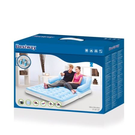 Надувной диван-трансформер 188х152х64см "Double 5-in-1" эл.насос 220В, Bestway 75038 BW