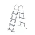 Каркасный бассейн Power Steel 427х250х100см, "Камень", 7250л, фил.-нас. 2006л/ч, лестн, тент, попл-доз, Bestway 56714 BW